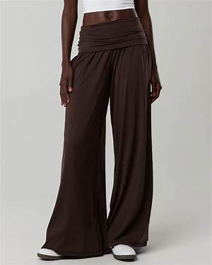 Do Aerie Real Me Foldover Super Wide Leg Pants Actually Flatter Every Body? Real Try-on Proof