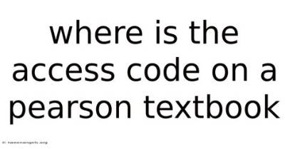 Exact Locations of Pearson Access Codes: Physical Book, Card Booklet, and Digital Invoices