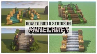 How to Build Stairs in Minecraft: Visual Guide to Recipe Shapes and Placements