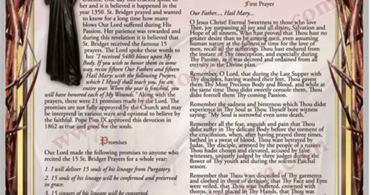 How to Pray the 15 Prayers of St. Bridget: Complete Daily Practice and Meaning