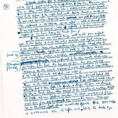 Inside George Orwell’s 1984: Manuscripts, Iconic Editions, and Archival Visuals