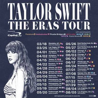 Taylor Swift's 2026 Concert Timeline: from Disney+ 'Eras Tour' Finale to Emmy Night