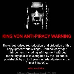 The King Von 'Anti-Piracy Screen' Exposed: the Chilling Internet Hoax Terrifying Rap Fans