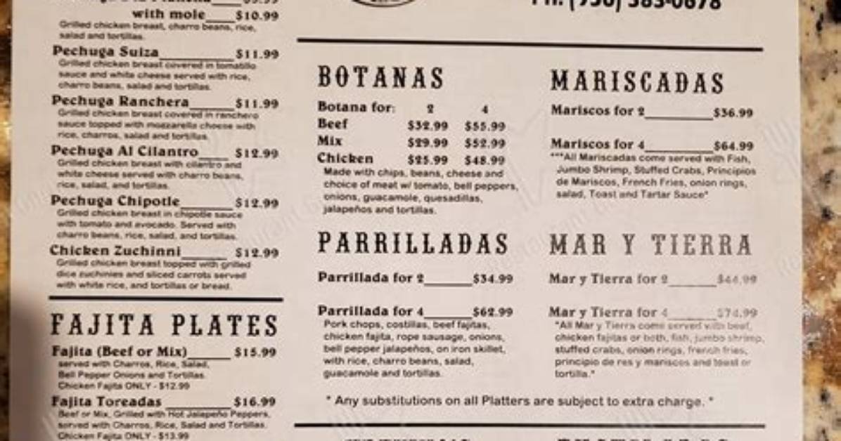 Trevino S Restaurant In