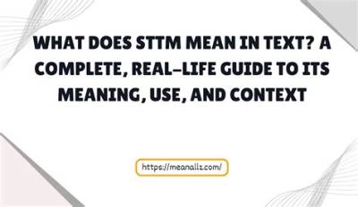 What Does Sttm Mean in Text? Complete Slang Guide, Usage Rules, and Best Replies